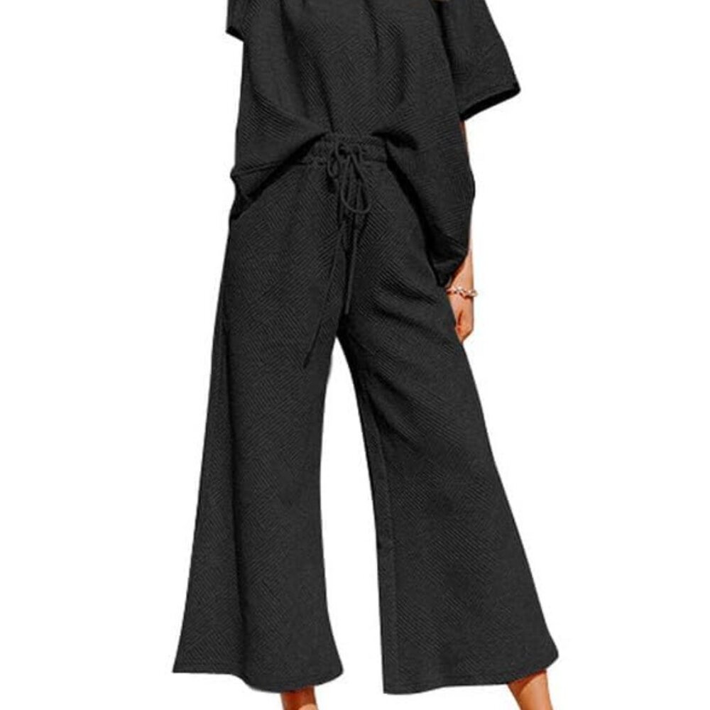 Oversized Lounge Set Polyester Elastane Comfy Two… - image 3